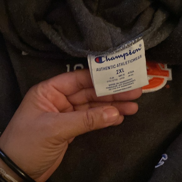 Auburn varsity champion hoodie in a charcoal - Picture 5 of 5